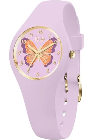 Ice-Watch ICE fantasia Butterfly lilac - Lila Mädchenuhr mit Plastikarmband - 021952 (Extra small)