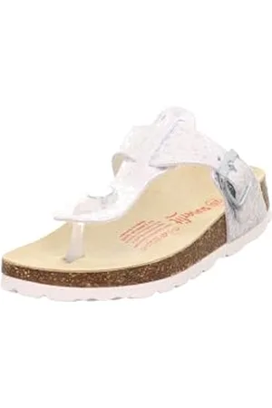 Superfit Mädchen Fussbettpantoffel Hausschuh, Weiß, 39 EU