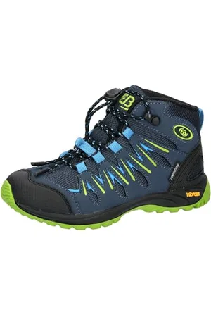 BRUTTING Expedition Kids High Traillaufschuhe, Marine/blau/Lemon, 29 EU