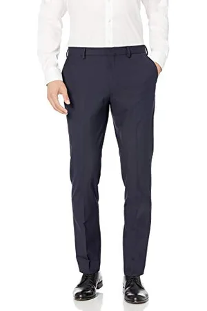 Amazon Herren Knitterarme Stretch-Anzughose, Schmale Passform, , 34W / 30L
