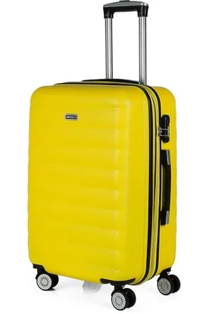 Itaca Koffer Groß, Koffer Mittelgroß, Hartschalenkoffer M - Robuster Hartschalenkoffer & Koffer & Trolleys mit 4 Rollen, ideal als Reisekoffer für Jede Reise