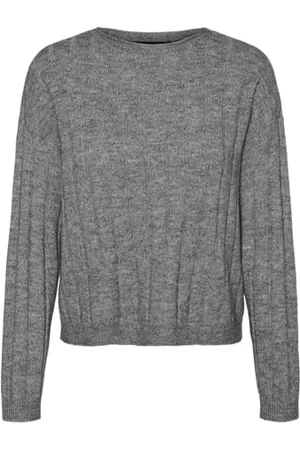 VERO MODA Damen Vmwilla Ls O-Neck Pullover Ga Boo Strickpullover, , Small