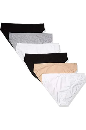 Amazon Damen Slip aus Baumwolle mit hohem Beinschnitt (in Übergröße erhältlich), 6er-Pack, , XL Große Größen