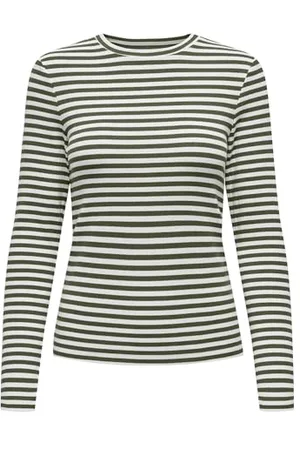 ONLY Damen Onlaida L/S Striped Top JRS Bequemes Oberteil Mit O-Ausschnitt Und Langen Ärmeln, , X-Large