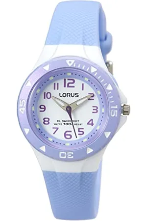 Lorus Kids Mädchen-Uhr Edelstahl und Kunststoff mit Urethanband RRX51CX9