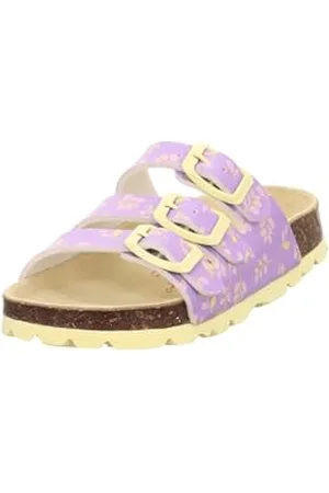 Superfit Fussbettpantoffel Hausschuh, Lila/Gelb 8520, 28 EU
