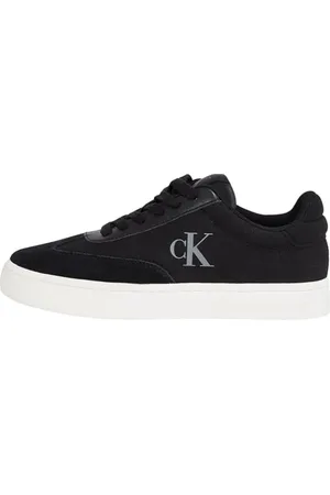 Calvin Klein Damen Cupsole Sneaker Classic Low Mix aus Canvas, Schwarz (Black/Bright White), 38
