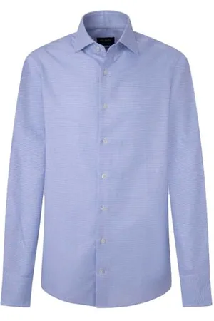 Hackett Herren Mouline Puppytooth Hemd, , M