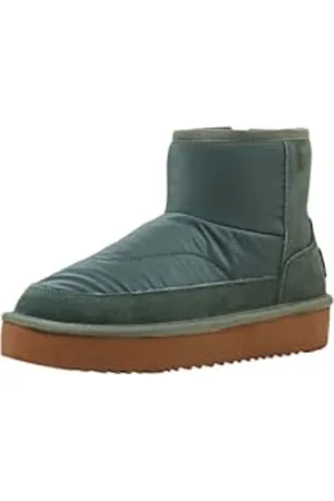 ESPRIT Kuschelige Damen Stiefelette, 305/EMERALD Green, 39 EU