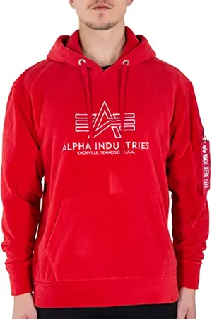 Alpha Industries Herren Basic Hoody Polar Fleece Kapuzenpullover, , L