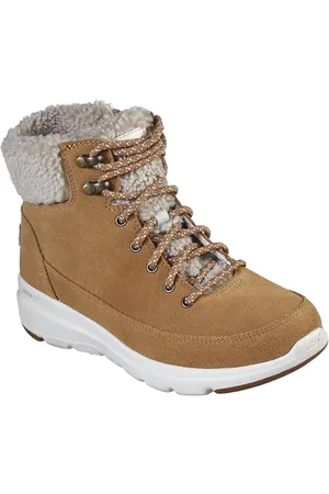 Skechers Damen Glacial Ultra - Woodlands modischer Stiefel, Chestnut, 37.5 EU