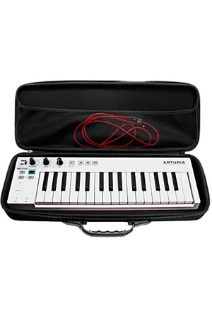 Analog Cases Pulse Case für Arturia KeyStep, Native Instruments M32 oder vergleichbare Midi Controller (Transporttasche aus langlebigem, geformtem Eva/Nylon, mit robustem Gummitragegriff)