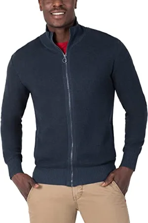 Timezone Herren Basic Knit Jacket Strickjacke, , XL