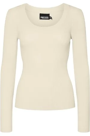 Pieces® Pcmira Ls U-Neck Knit Noos Bc