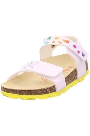 Superfit Mädchen Fussbettpantoffel Sandale, Mehrfarbig 1020, 38 EU Weit