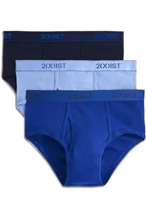 2Xist )IST Herren-Slip, Baumwoll-Stretch, 3er-Pack, , XL