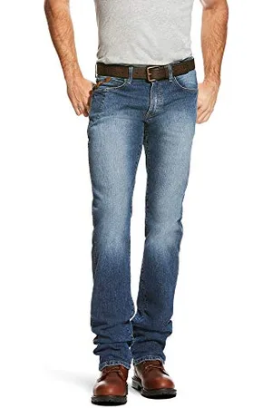 Ariat Herren Rebar M3 Loose Durastretch Basic Stackable Straight Leg Jean, Blue Haze, 36 W / 32 L