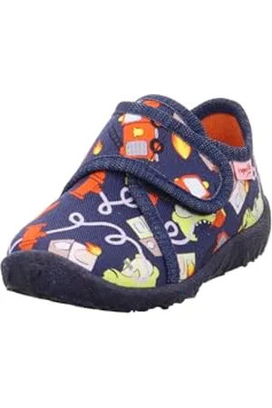 Superfit Baby-Jungen Spotty Hausschuh, BLAU/Mehrfarbig 8070, 19 EU