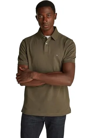 Tommy Hilfiger Herren Poloshirt Kurzarm 1985 Regular Fit, Grün (Army Green), L
