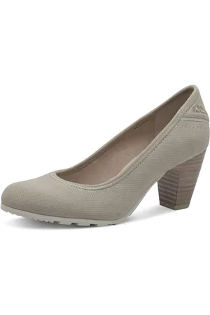 QS by s.Oliver Damen Pumps mit Blockabsatz Bequem, Beige , 37 EU
