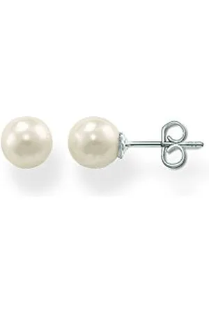 Thomas Sabo Damen-Ohrstecker 925 Silber Perle Ovalschliff - SCH150036