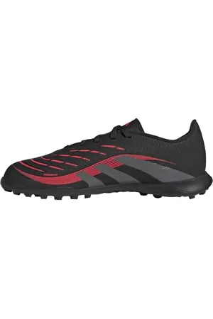adidas Predator League Turf Football Boots Kids Fußballschuhe, Core Black/Grey Four/Lucid Red, 21 EU