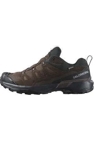 Salomon X Ultra 360 Leather Gore-Tex Wasserdichte Herren Wanderschuhe, Outdoor-bereit, Grip, Schutz bei jedem Wetter, Dark Earth, 40 2/3