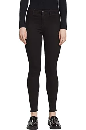 ESPRIT Damen Superstretch Jeans, 910/BLACK Rinse-New 2, 25/32