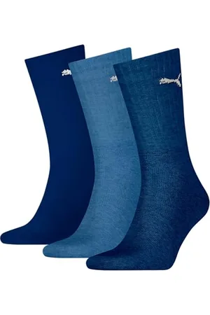 PUMA Unisex Crew Socken, Marineblau, 43/46 (3er Pack)