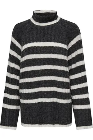 JDY Damen Pullover Knit it Rollkragen Langarm Lang Strickpullover, Farben: , Größe:M-L