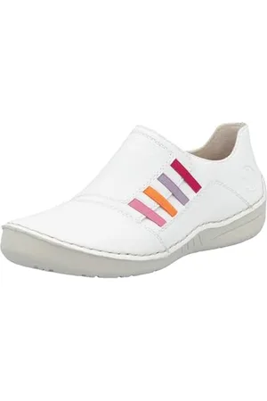 Rieker Damen 52560 Slipper, Weiss, 42 EU