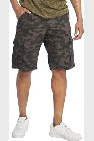 Southpole Herren Belted Camo Ripstop Cargo Shorts, , 36