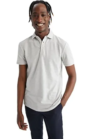 DeFacto Herren M7125az Polo Shirt, Grau, XXL EU