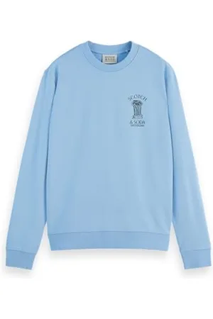 Scotch&Soda Herren Left Chest Artwork Crewneck Sweatshirt, , L