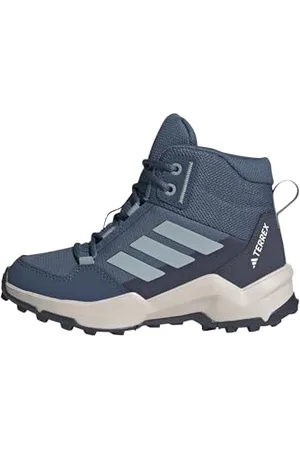 adidas Unisex Kinder Terrex AX4R MID Hiking Shoes Wanderschuhe, Wonder Steel/Magic Grey/Shadow Navy