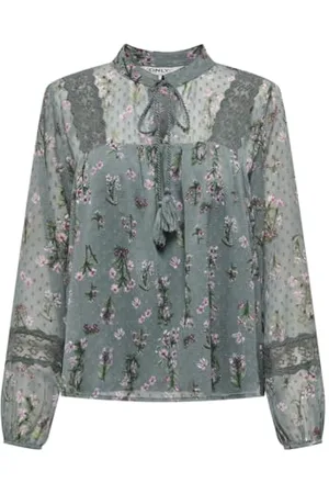 ONLY Damen Onltessa Eliza Ls Top WVN, , Medium