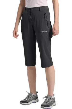 Jack Wolfskin Damen HIKEOUT 3/4 Pants W Wanderhose, Black, 46