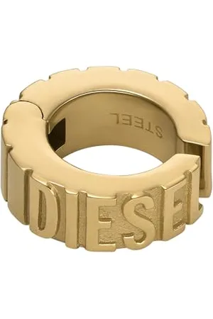 Diesel Unisex Font Ear-Cuff-Ohrring Edelstahl goldfarben, DX1565710