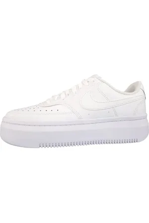 Nike Damen Court Vision Alta Wanderschuh, White/White-White, 42.5 EU