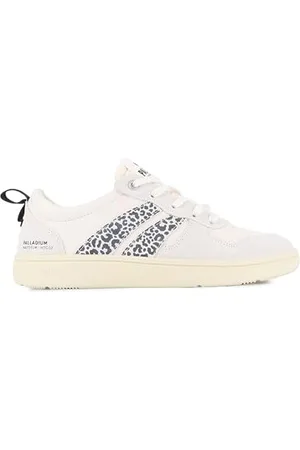 Palladium Unisex Pallacup Ankle Boot, Cream/Snow Leopard, 46 EU