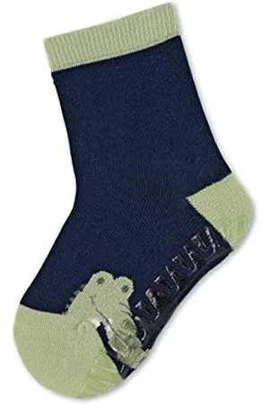 Sterntaler Jungen Fliesen Flitzer SUN Söckchen, Krokodil-Motiv, Alter: 6-12 Monate, Größe: 17/18, Blau