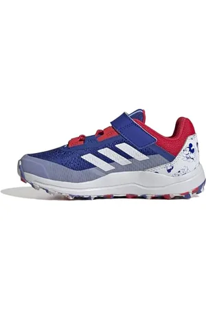 adidas Terrex Agravic Flow X Disney Trail Running Shoe Sneaker, semi Lucid Blue/Dash Grey/Pure Ruby, 25 EU
