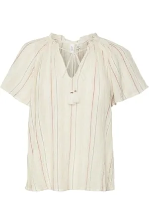 VERO MODA VMKAYA S/S V-Neck TOP WVN BTQ