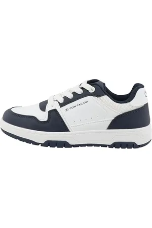 TOM TAILOR 9570100001 Sneaker, White-Navy, 31 EU