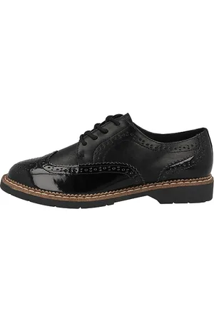 QS by s.Oliver Damen Schnürschuhe Oxford Elegant, Schwarz ( .), 38 EU