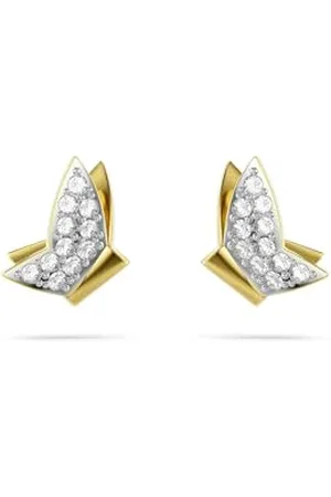 Swarovski Idyllia Lilia Ohrstecker, Schmetterling, , Goldlegierungsschicht, Einheitsgröße