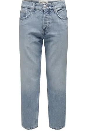 Only & Sons Herren Jeans ONSEDGE Loose 6986 - Relaxed Fit - Blau - Light Blue, Größe:30W / 32L, Farbvariante: 22026986