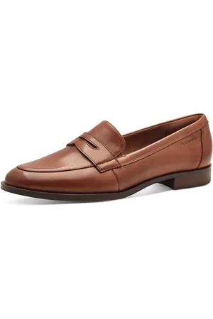 Tamaris Slipper Damen Elegant Blockabsatz braun,EU 38