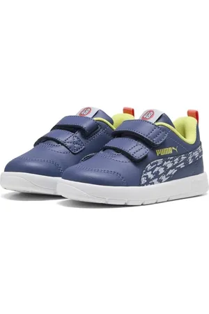 PUMA Unisex Baby COURTFLEX V3 Poised 2 Race V INF Sneaker, Blue Crystal-COOL Weather, 22 EU