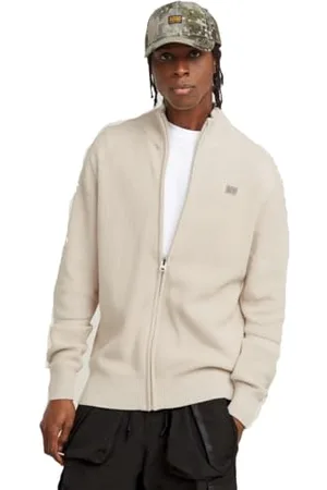 G-Star Herren Detailed Knitted Zip Thru Sweatshirt, , L
